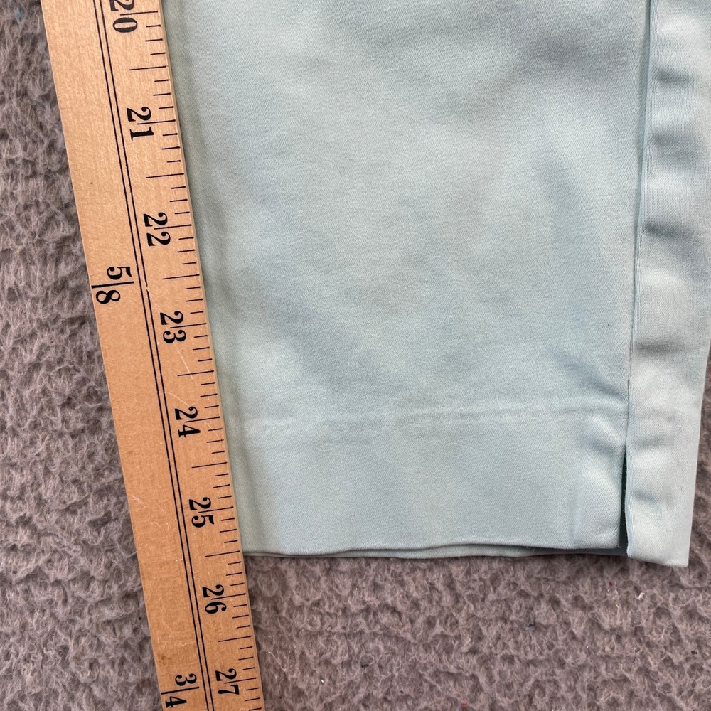 Peter Millar Pants Womens 10 Mint Green Sateen Five Pocket Slim Straight Chino - Picture 7 of 9